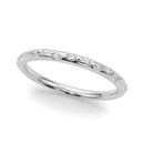 Round Scatter Diamond Wedding Ring