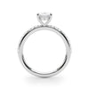 Oval Hidden Halo Pavé Engagement Ring DiamondStatus