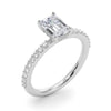 Emerald Hidden Halo Pavé Engagement Ring DiamondStatus