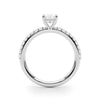 Emerald Hidden Halo Pavé Engagement Ring DiamondStatus