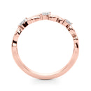 Marquise Diamond Floral Wedding Ring