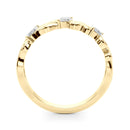 Marquise Diamond Floral Wedding Ring