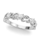 Marquise Diamond Floral Wedding Ring