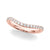 Curved Half Eternity Wedding Ring