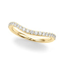 Curved Half Eternity Wedding Ring