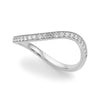 Curved Half Eternity Pavé Diamond Ring DiamondStatus