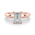 Emerald Solitaire Engagement Ring