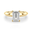 Emerald Solitaire Engagement Ring