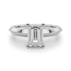 Emerald Solitaire Engagement Ring DiamondStatus