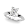 Emerald Solitaire Engagement Ring DiamondStatus