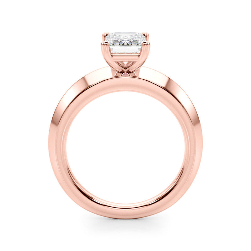 Emerald Solitaire Engagement Ring