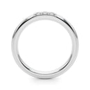 Round Three Stone Wedding Ring