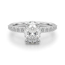 Oval Pavé Engagement Ring