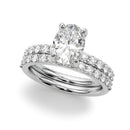 Oval Pavé Engagement Ring
