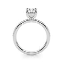 Oval Pavé Engagement Ring