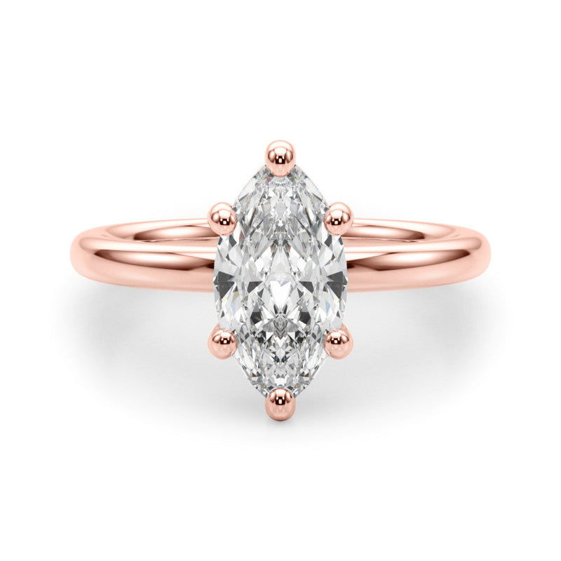 Marquise Solitaire Engagement Ring