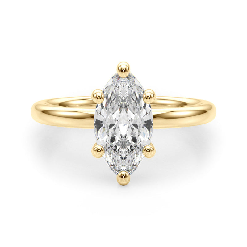Marquise Solitaire Engagement Ring