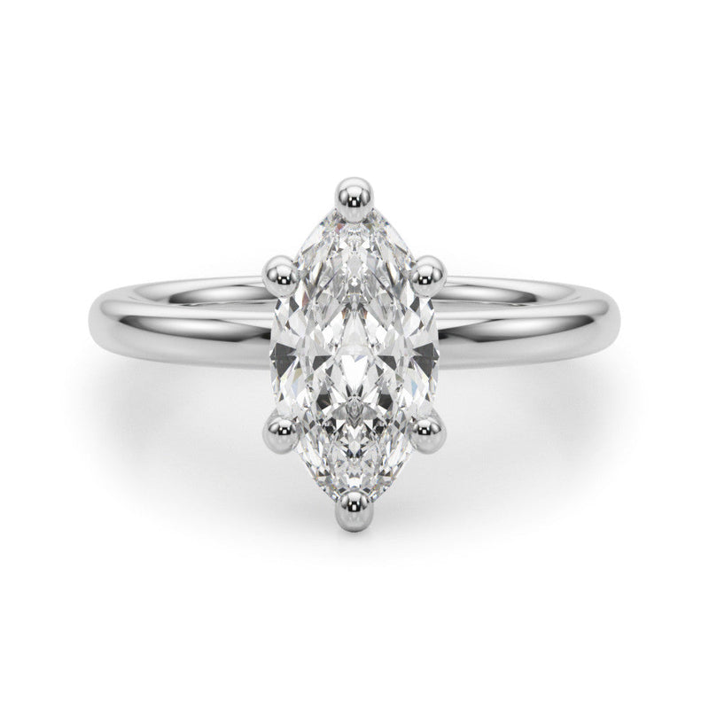 Marquise Solitaire Engagement Ring