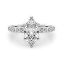 Marquise Pavé Engagement Ring