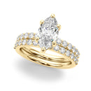 Marquise Pavé Engagement Ring DiamondStatus