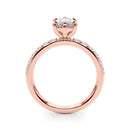 Marquise Pavé Engagement Ring DiamondStatus