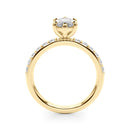 Marquise Pavé Engagement Ring DiamondStatus