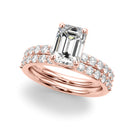 Emerald Pavé Engagement Ring DiamondStatus