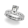 Emerald Pavé Engagement Ring DiamondStatus