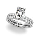 Emerald Pavé Engagement Ring