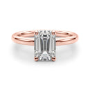 Emerald Solitaire Engagement Ring