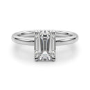 Emerald Solitaire Engagement Ring