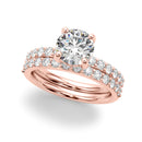 Round Pavé Engagement Ring DiamondStatus
