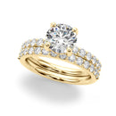 Round Pavé Engagement Ring DiamondStatus