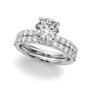 Round Pavé Engagement Ring