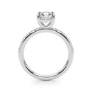 Round Pavé Engagement Ring
