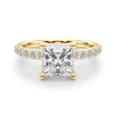 Princess Pavé Engagement Ring DiamondStatus