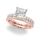 Princess Pavé Engagement Ring DiamondStatus