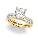 Princess Pavé Engagement Ring DiamondStatus