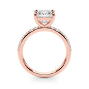 Princess Pavé Engagement Ring DiamondStatus