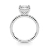 Princess Pavé Engagement Ring DiamondStatus