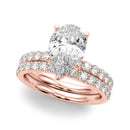 Pear Hidden Floral Pavé Engagement Ring DiamondStatus