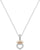 Disney Princess Heart Crown Pendant Necklace Two Tone