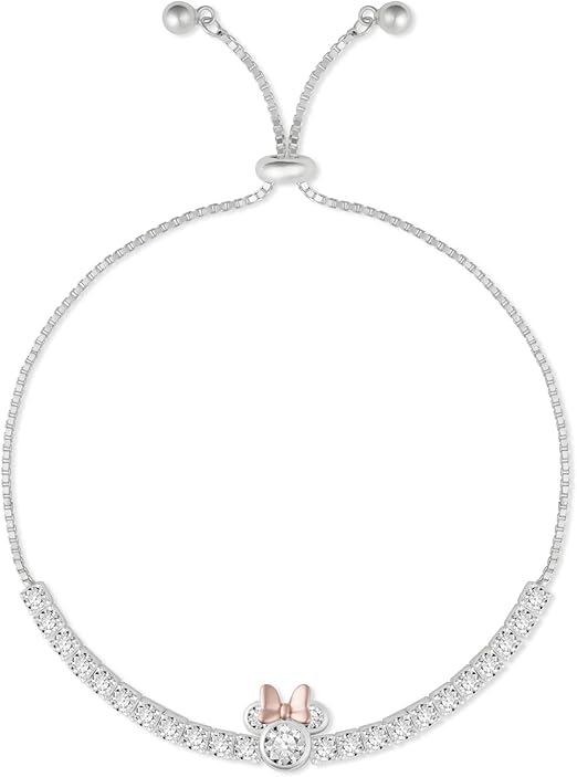 Disney Minnie Mouse Silver Lariat Bracelet