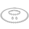 Swarovski Una Angelic Full Set Round Silver Tennis 5367853 Swarovski