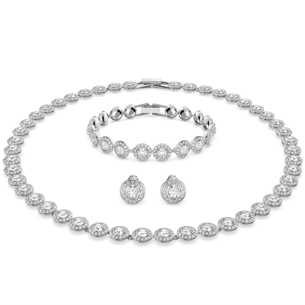 Swarovski Una Angelic Full Set Round Silver Tennis 5367853