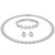 Swarovski Una Angelic Full Set Round Silver Tennis 5367853