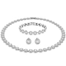 Swarovski Una Angelic Full Set Round Silver Tennis 5367853