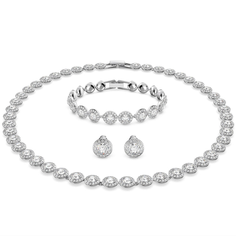 Swarovski Una Angelic Full Set Round Silver Tennis 5367853
