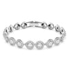 Swarovski Una Angelic Full Set Round Silver Tennis 5367853 Swarovski