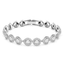 Swarovski Una Angelic Full Set Round Silver Tennis 5367853